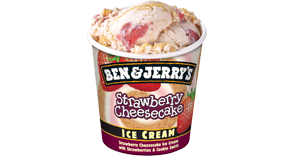 Ben & Jerrys Eis - Strawberry Cheese Cake